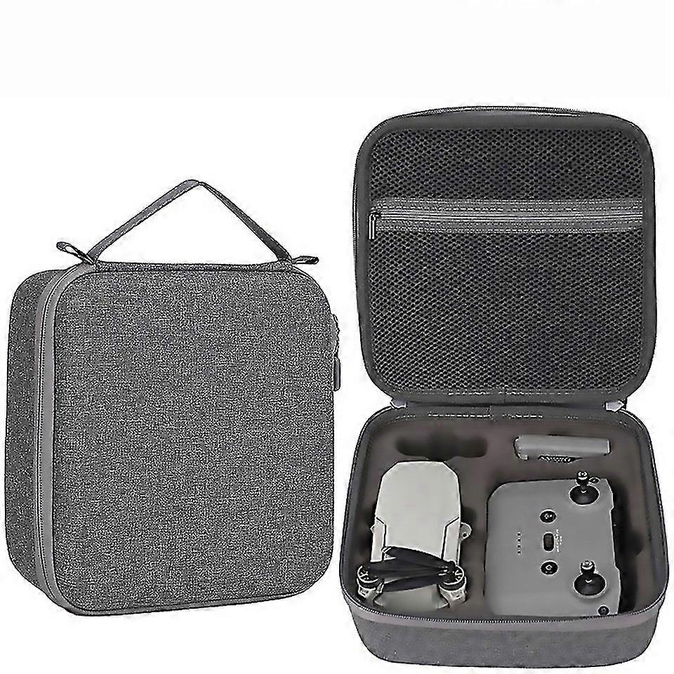 For Dji Mavic Mini 2 Dual Battery Storage Bag Handheld Protective Case Light Grey