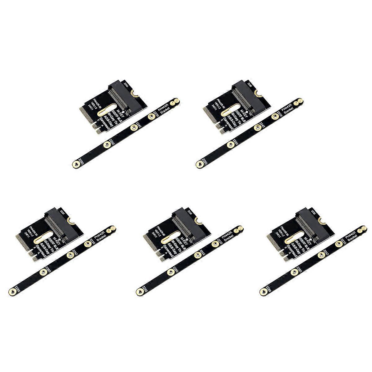 5X M.2 Wifi Adapter M.2 Wifi to Nvme SSD Adapter PCIe4.0 to M2 NGFF Key A+E Wifi Card Raiser for WiF
