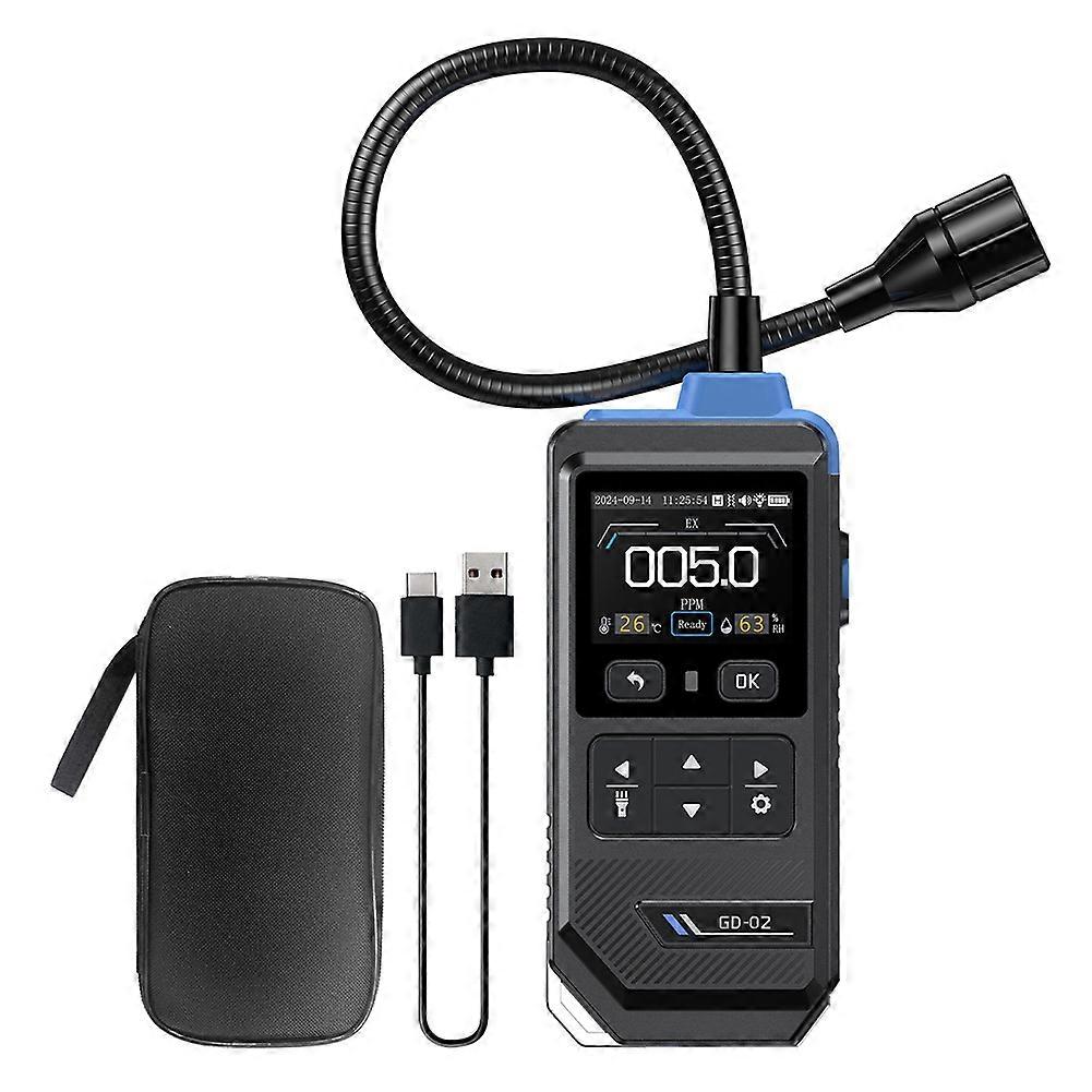 FNIRSI GD-02 Portable Gas Leak Detector 50000PPM Sound Light Alarm Combustible Natural Methane LPG Leak Detectio Gas Detector