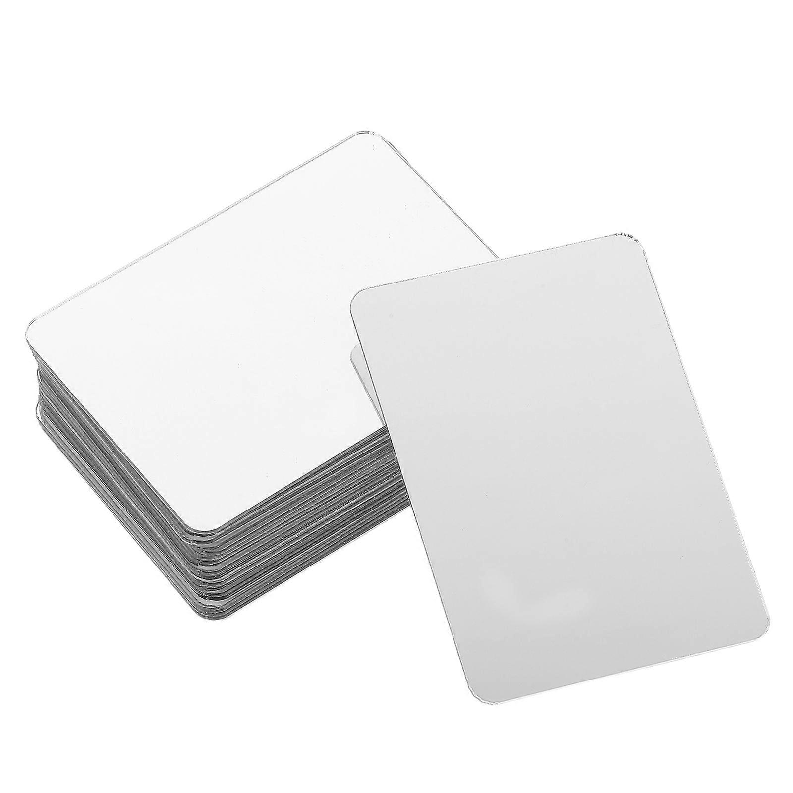 Soft Acrylic Mirror Tiles for Projects DIY Mini Square Mirror 40Pcs