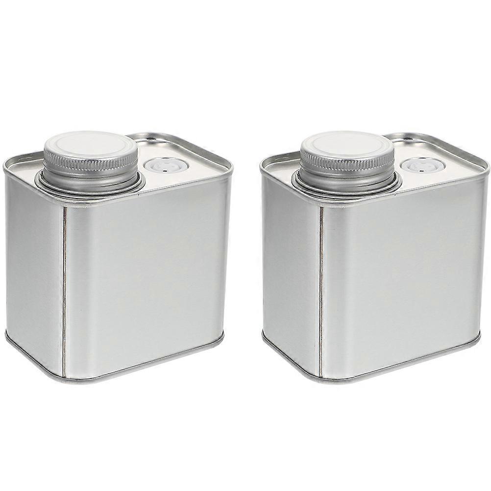 Small Airtight Coffee Bean Holder Storage Jars for Various Scenes Silver Tin Material with Moisture-Proof Function 2Pcs