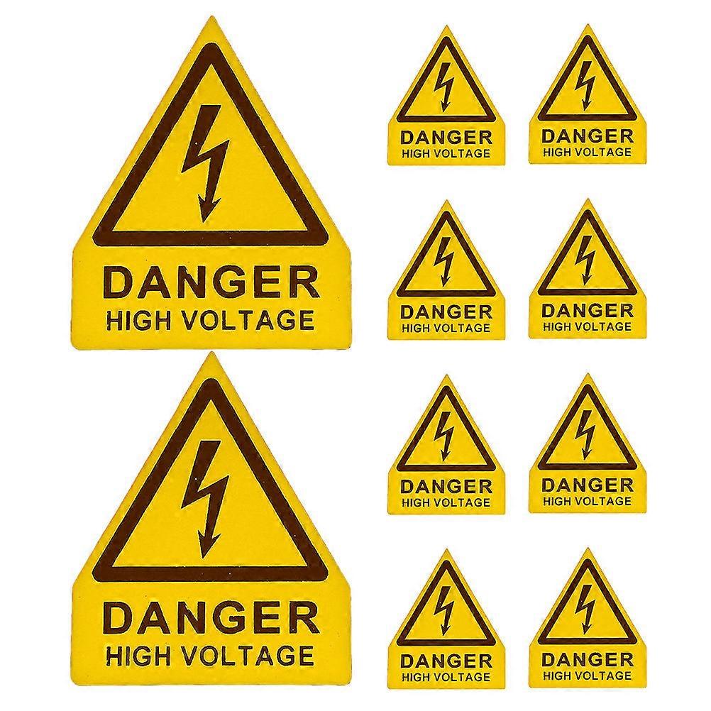 Electrical Warning Stickers Self-Adhesive Safety Signs for Panels 40Pcs