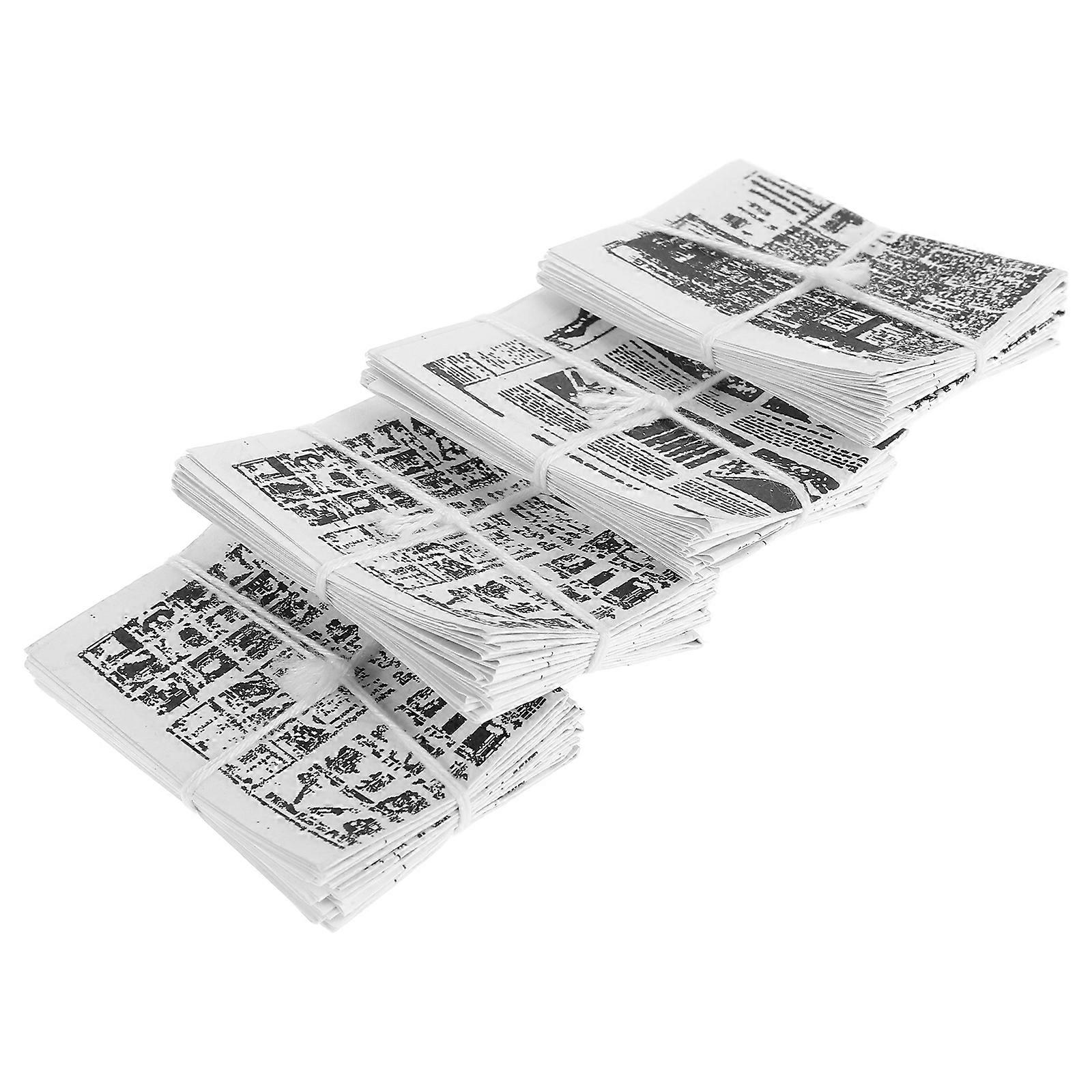 Dollhouse Miniature Newspaper Prop for Authentic Scene Bundle