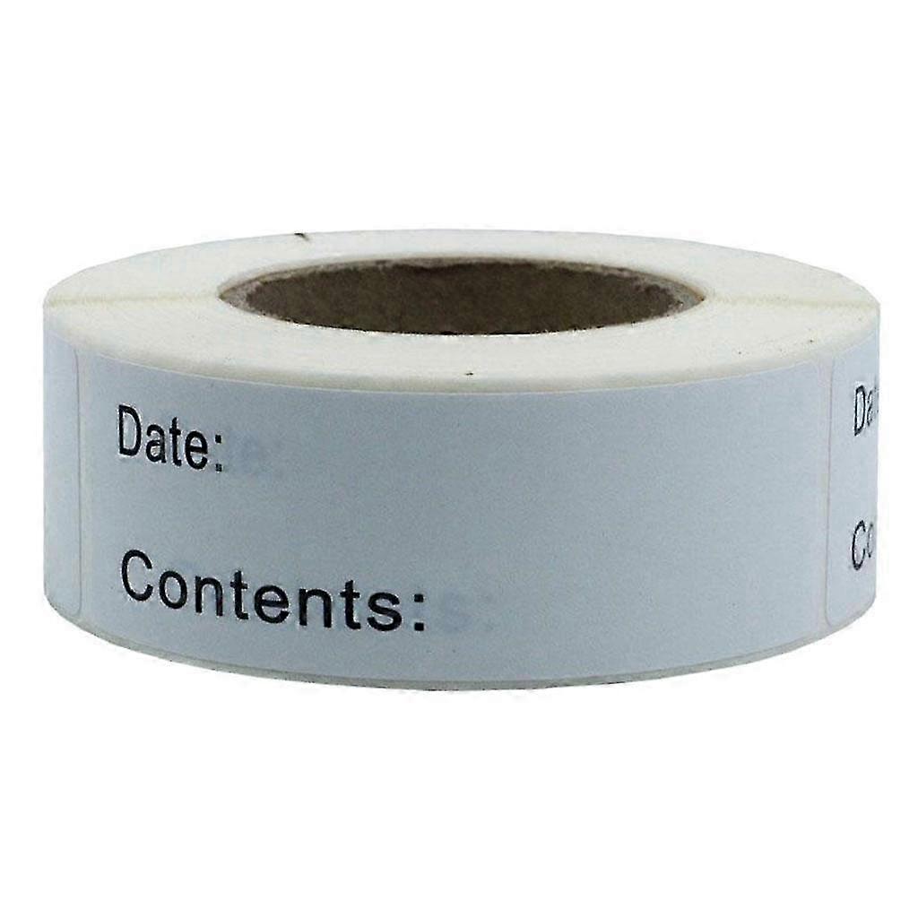 1 Roll 125Sheets Removable Blank Freezer Food Labels Date Mark Storage Stickers