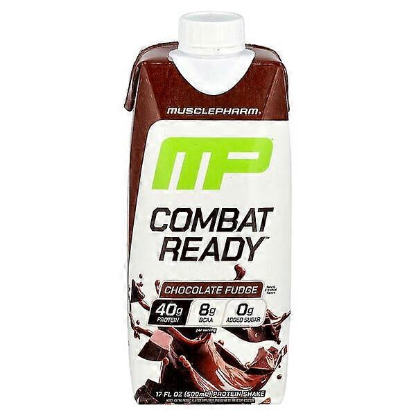 MusclePharm, Combat ReadyÃÂÃÂ¢ÃÂÃÂÃÂÃÂ¢ Protein Shake, Chocolate Fudge, 17 fl oz (500 ml)