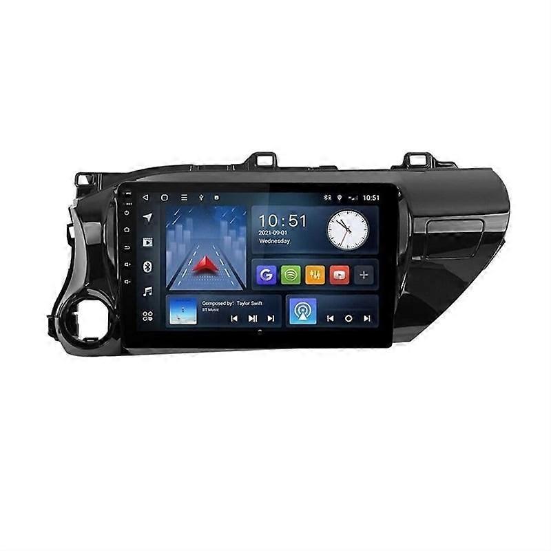 Stereo Radio for Toyota Hilux 2016-2022 Android Carplay GPS 4+64G