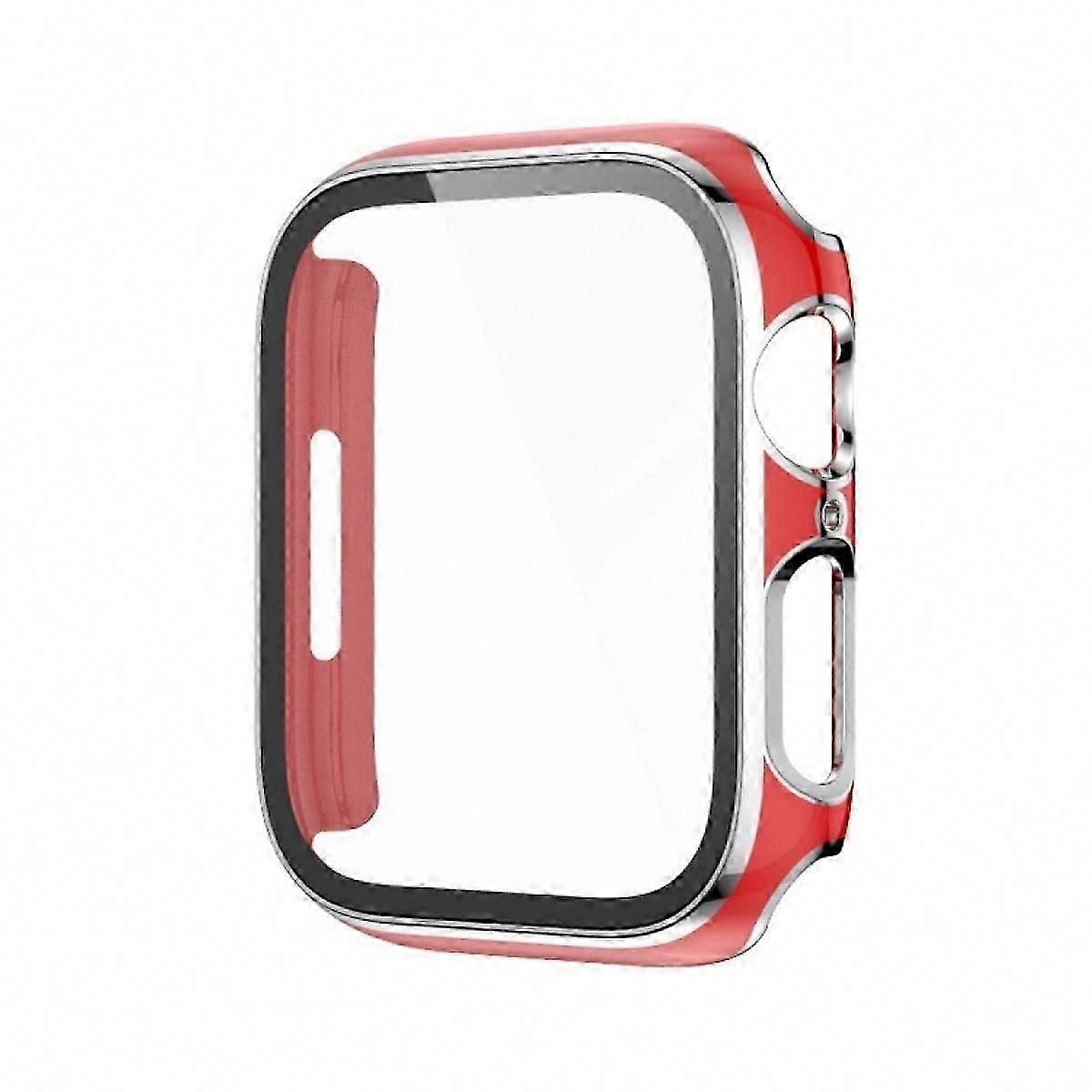 2 Pack Cases for  Watch 41mm Series 7/8 with Built-in Tempered Glass Screen Protector, Ultra-Thin Bumper Full Coverage