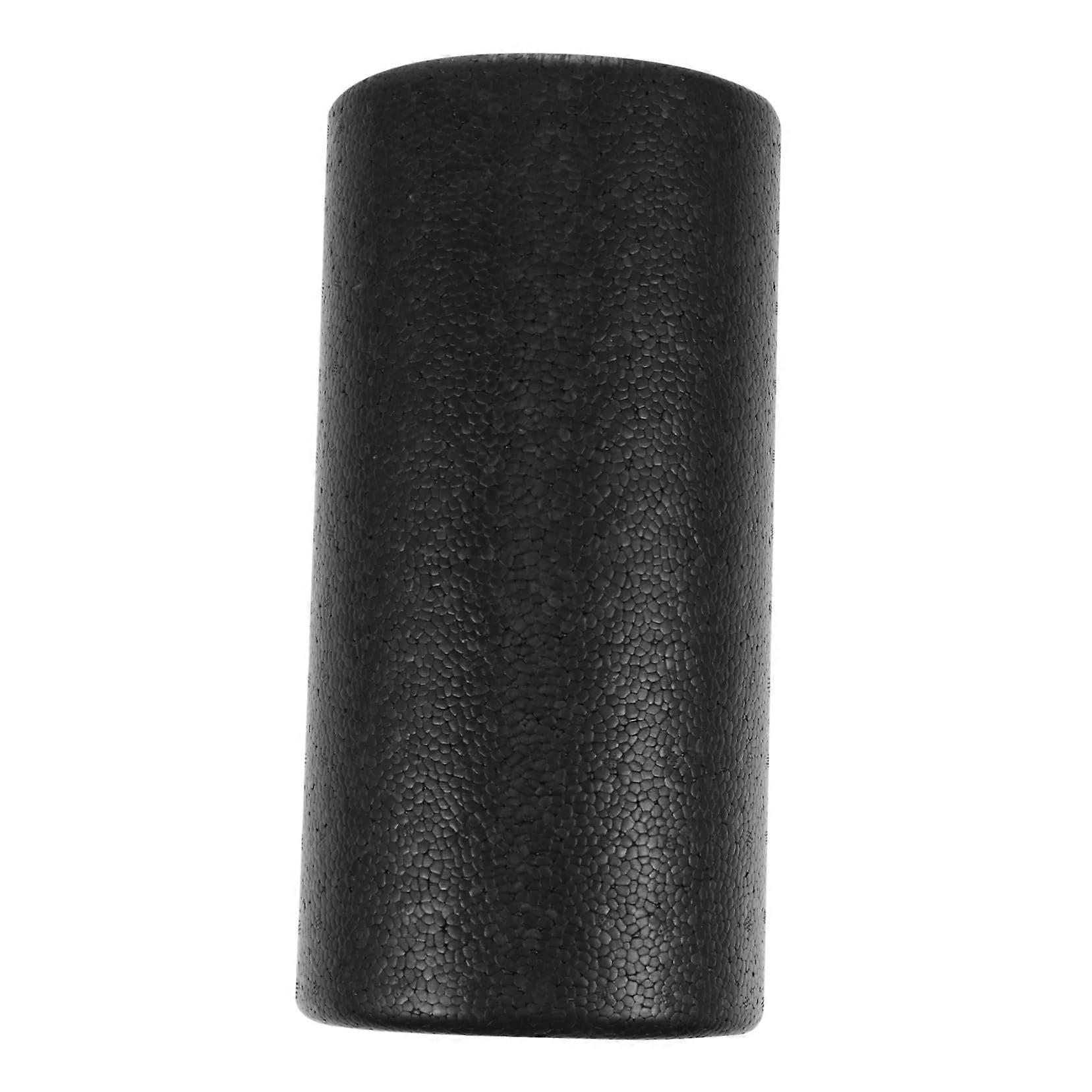 Half Yoga Roller Black Rebound Foam Roller For Muscle Massage, Sports Training, Injury Rehabilitation, 30x15x7.5cm