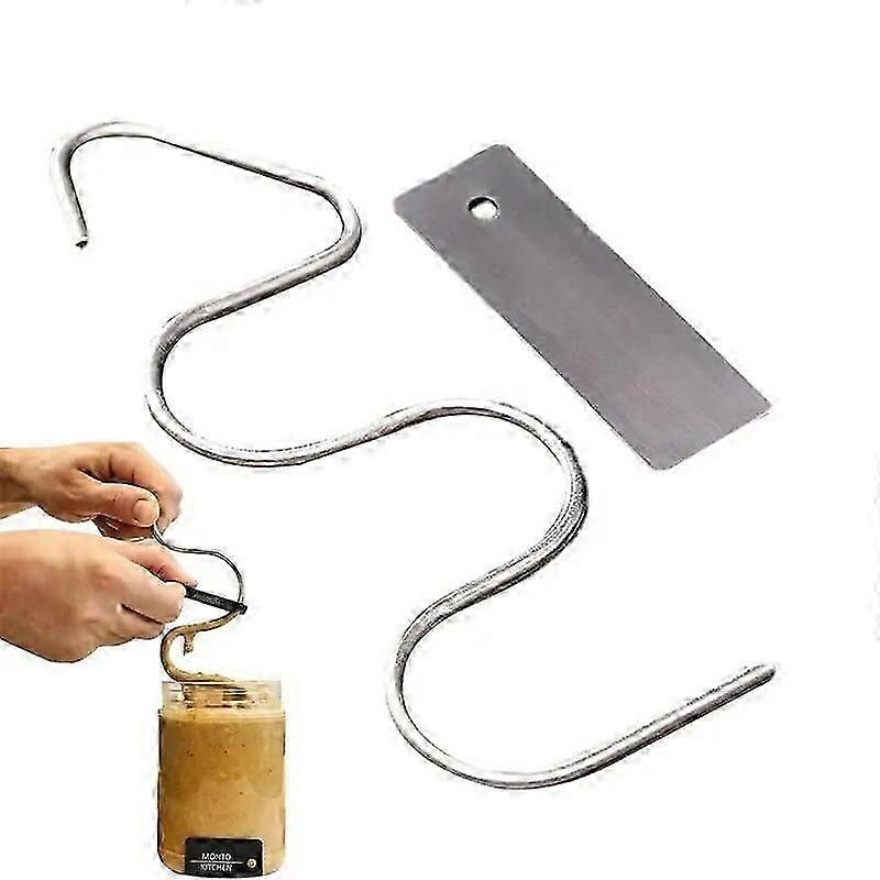 Peanut Butter Mixer Durable Stainless Steel Stirrer And Scraper Kitchen Gadgets for Mixing Various Nut Peanut Almond Butter