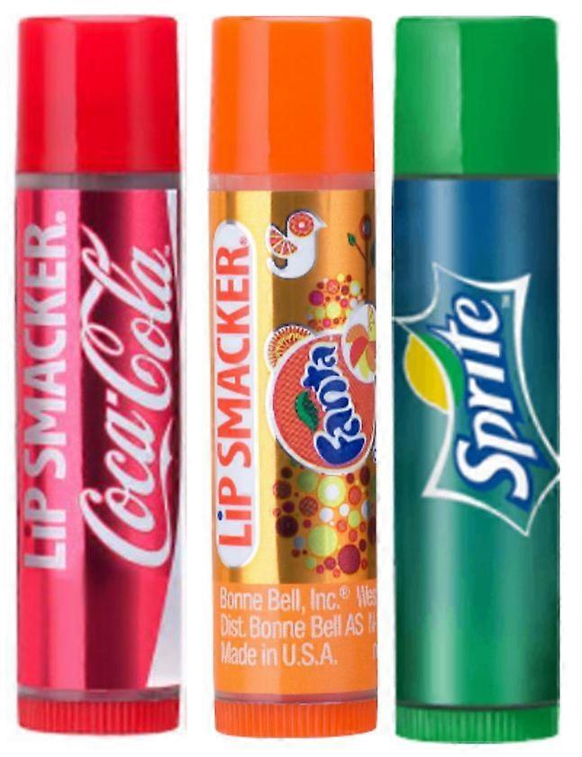Lip Smacker Lip Balms - [Coca Cola Classic,Fanta Orange,Sprite]