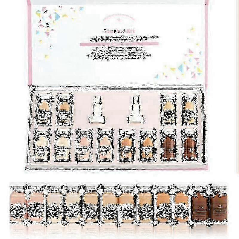 12pcs 8ml Bb Cream Kroen Glow Serum Effective Whitening Add Foundation Niacinamide/peptide For Effectived Brightening Anti-aging