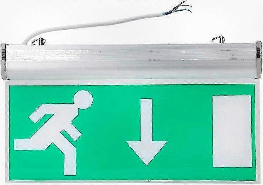 Enhanced Safety LED Acrylic Exit Sign with Green Lighting for 110-220V Operation and Safe Evacuation