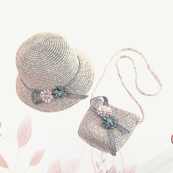 Hats 1 Set Of Beach Seaside Sun Hat With Crossbody Bag For Toddlers