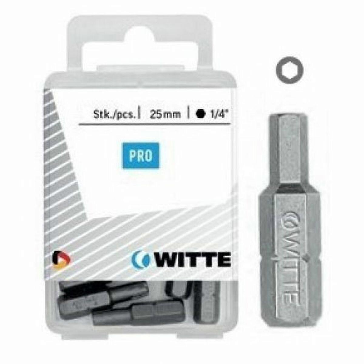 Bit set WITTE Hex Hexagonal 10 Units 10 Pieces