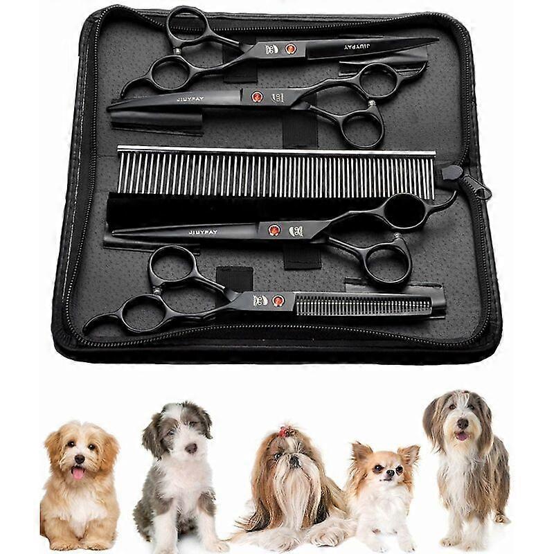 Rare Pearl Cat and Dog Grooming Scissors, Pet Scissors, Bandage Scissors, 4 Sets in Total