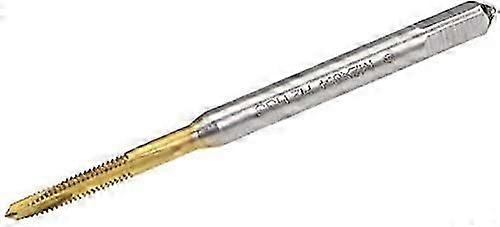 Thread tap M2 x 0.4, HSS 6542, titanium coated, round shank