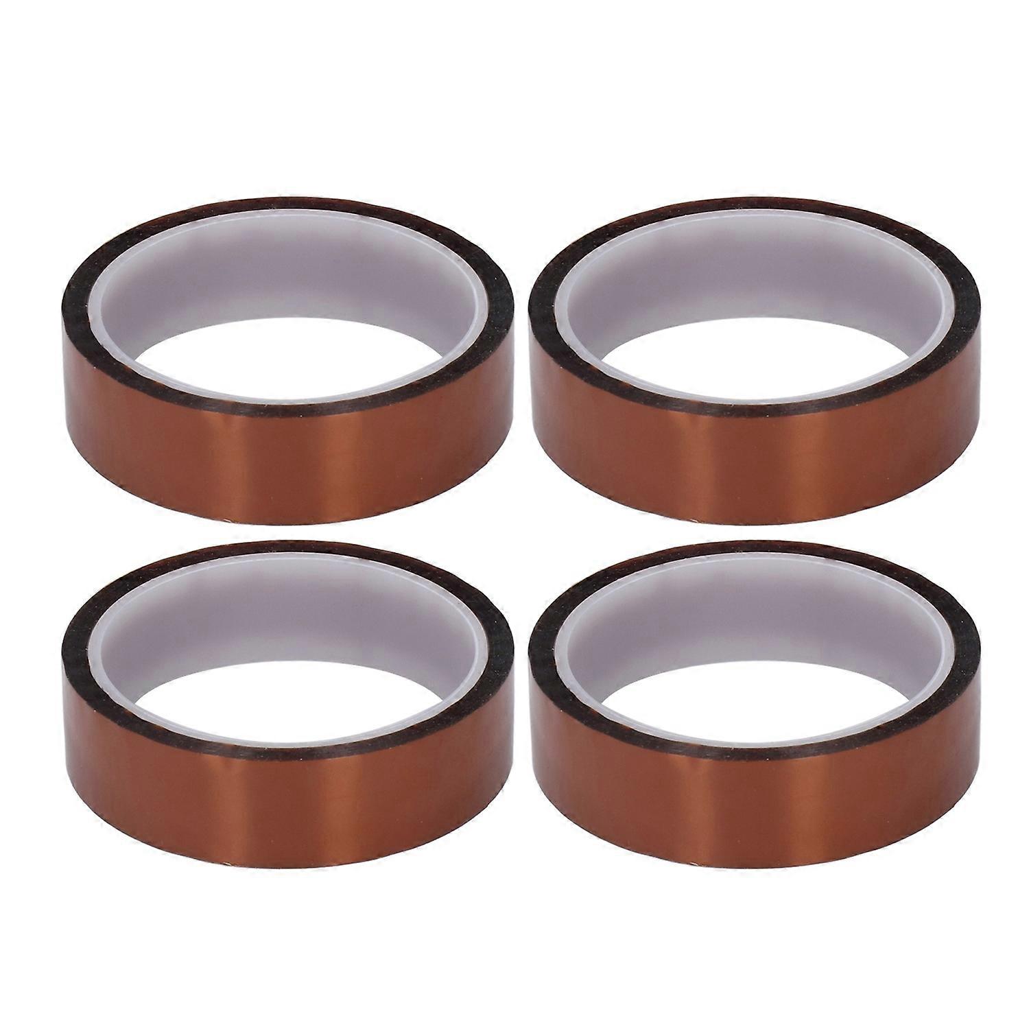 4PCS Antistatic PI Adhesive Tape High Temperature Resistant Polyimide Insulation Tapes Width 25mm / 