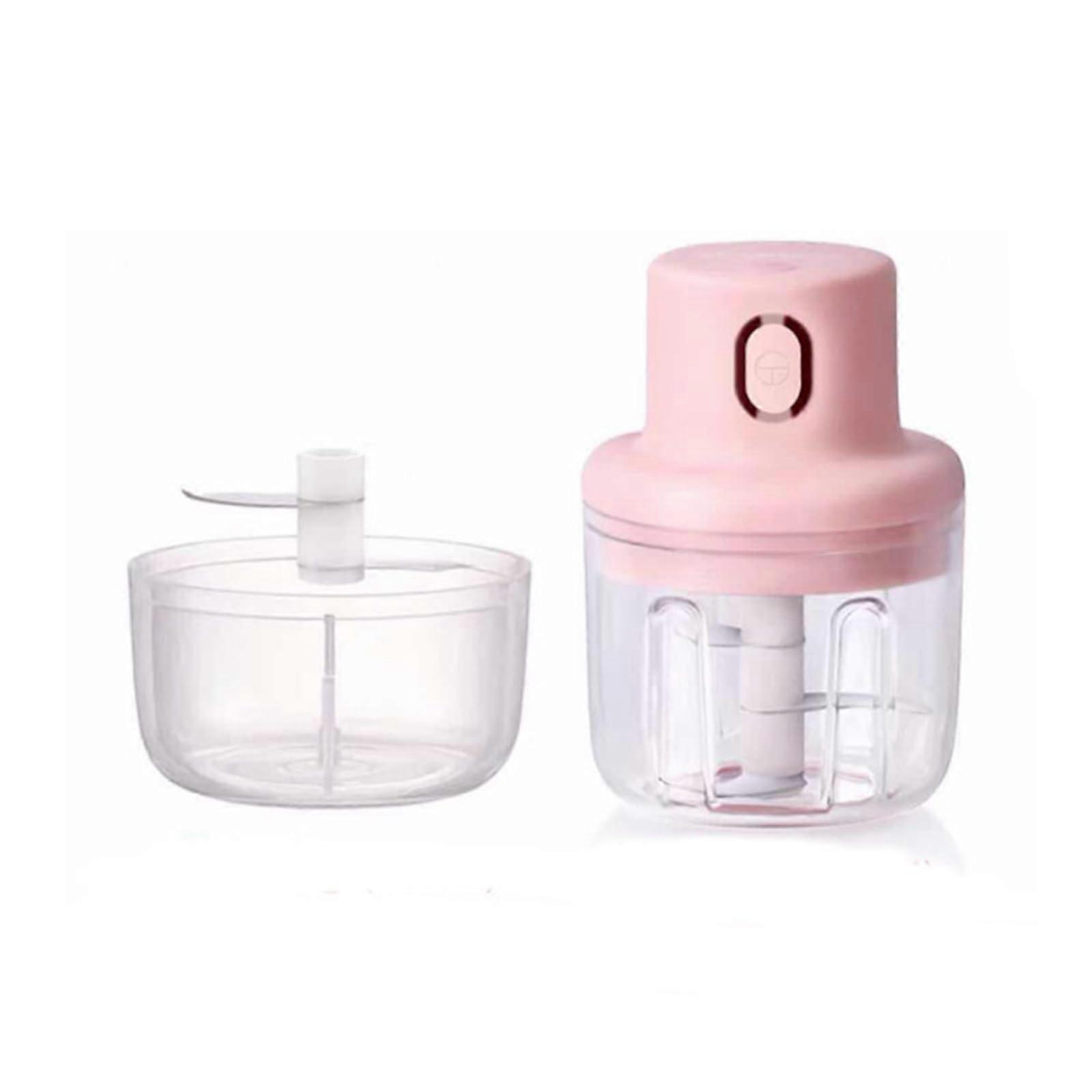 Mini Electric Garlic Chopper 2Cup Wireless USBCharging Food Processor Garlic Onion Tomato Pepper Herbs