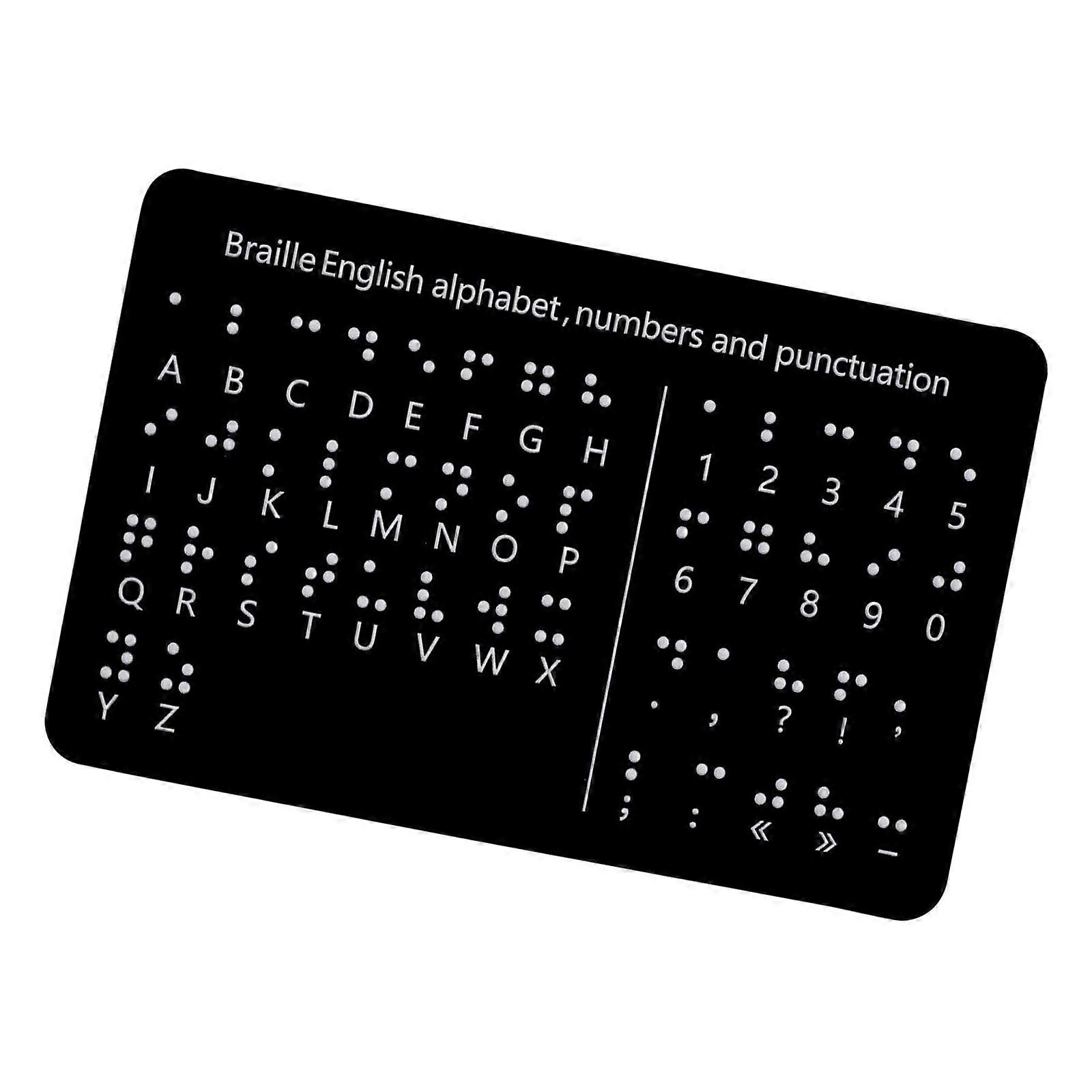 Professional Braille Letter Board with Raised Dots Number and Punctuation Learning Board Portable Braille Teaching Aid Multicolor