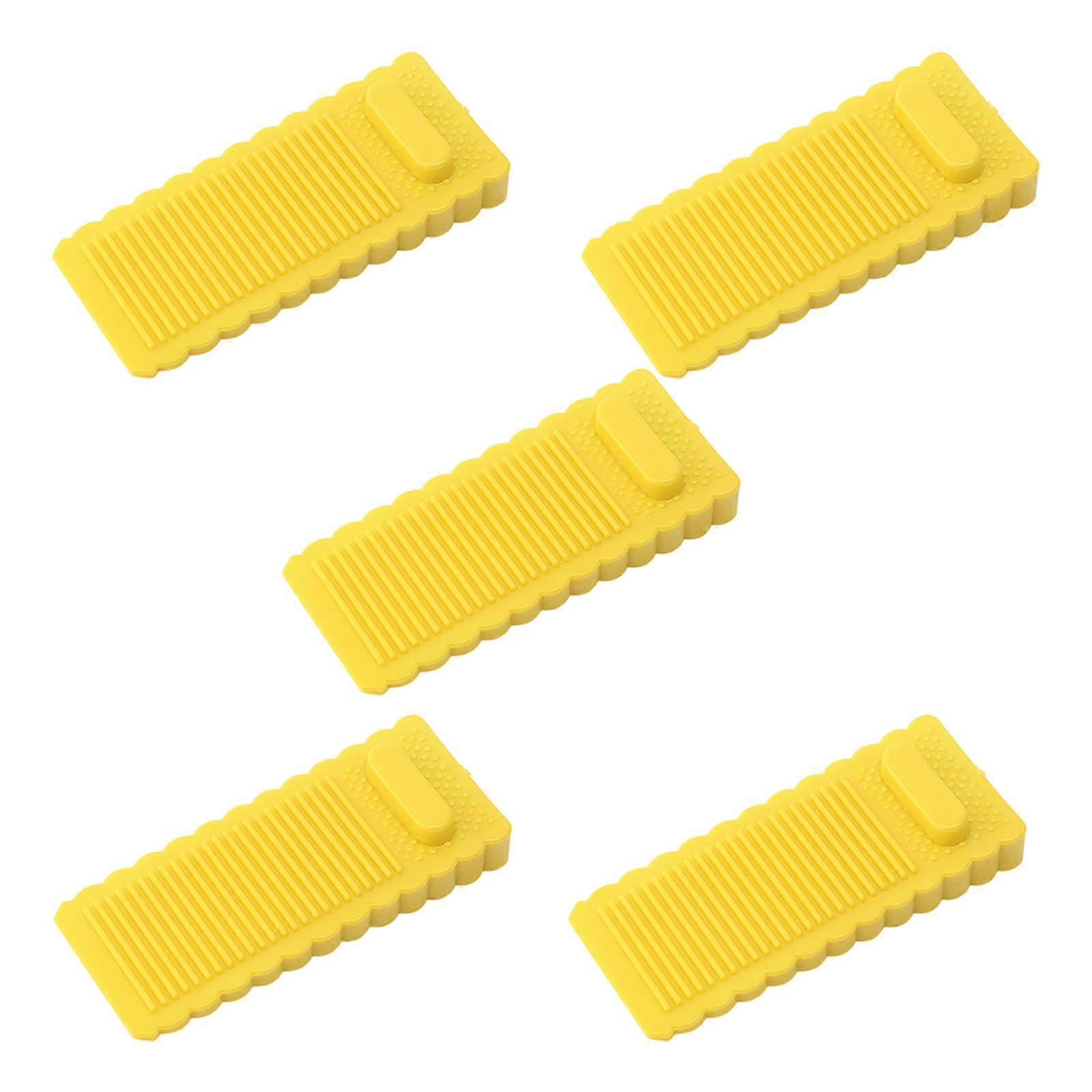 Modifiable Door Mooring Strong Elastomer Guard Secures Open Entrances Lacking Drilling Cavities  Yellow