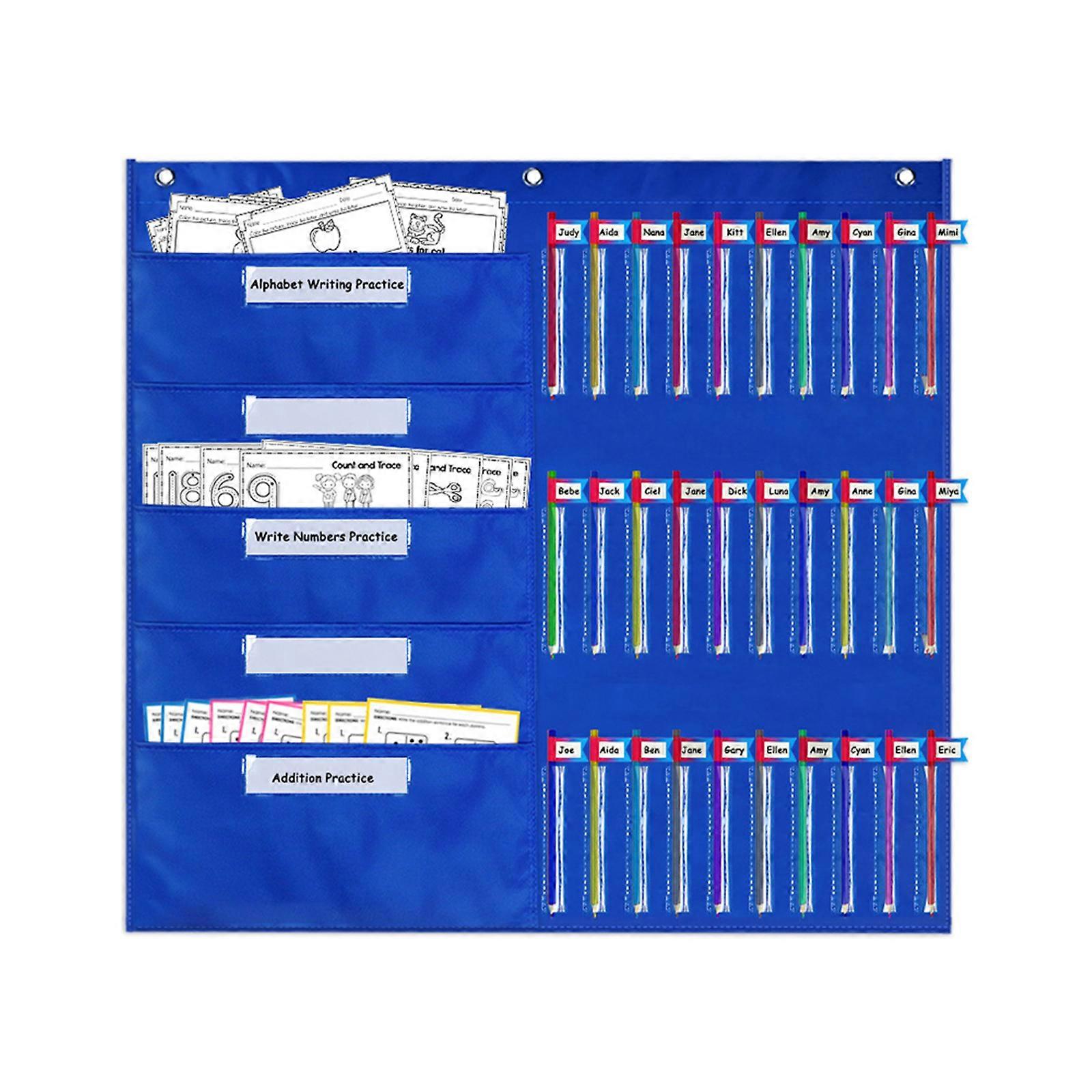 Classwork Pencil Solution Pocket Chart Homework Pocket Chart for Homework, Drawing, Test Paper, Worksheet, Pencil, Multicolor