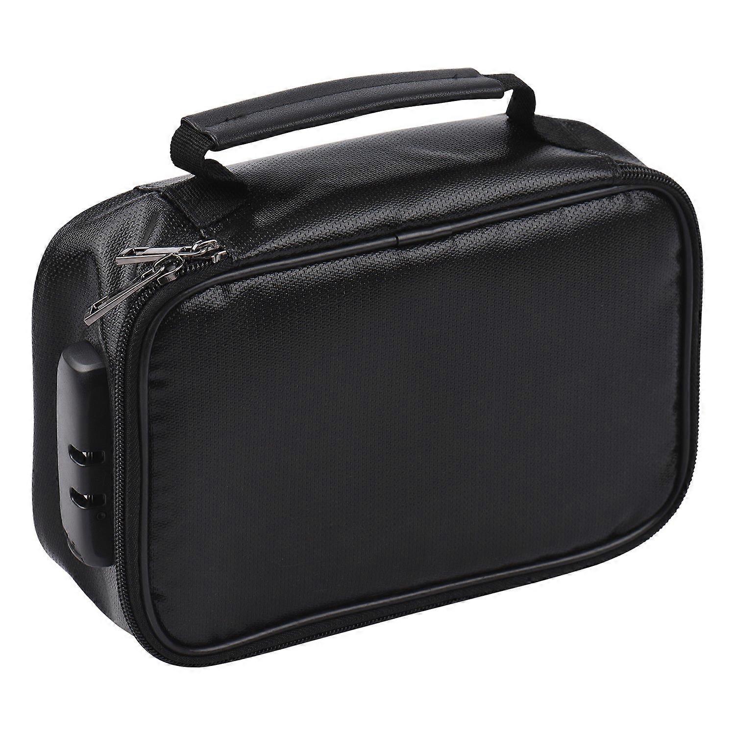 Fireproof File Document Bag Safety Organizer with 3-Digit Lock Zipper Closure Fire & Water Resistant