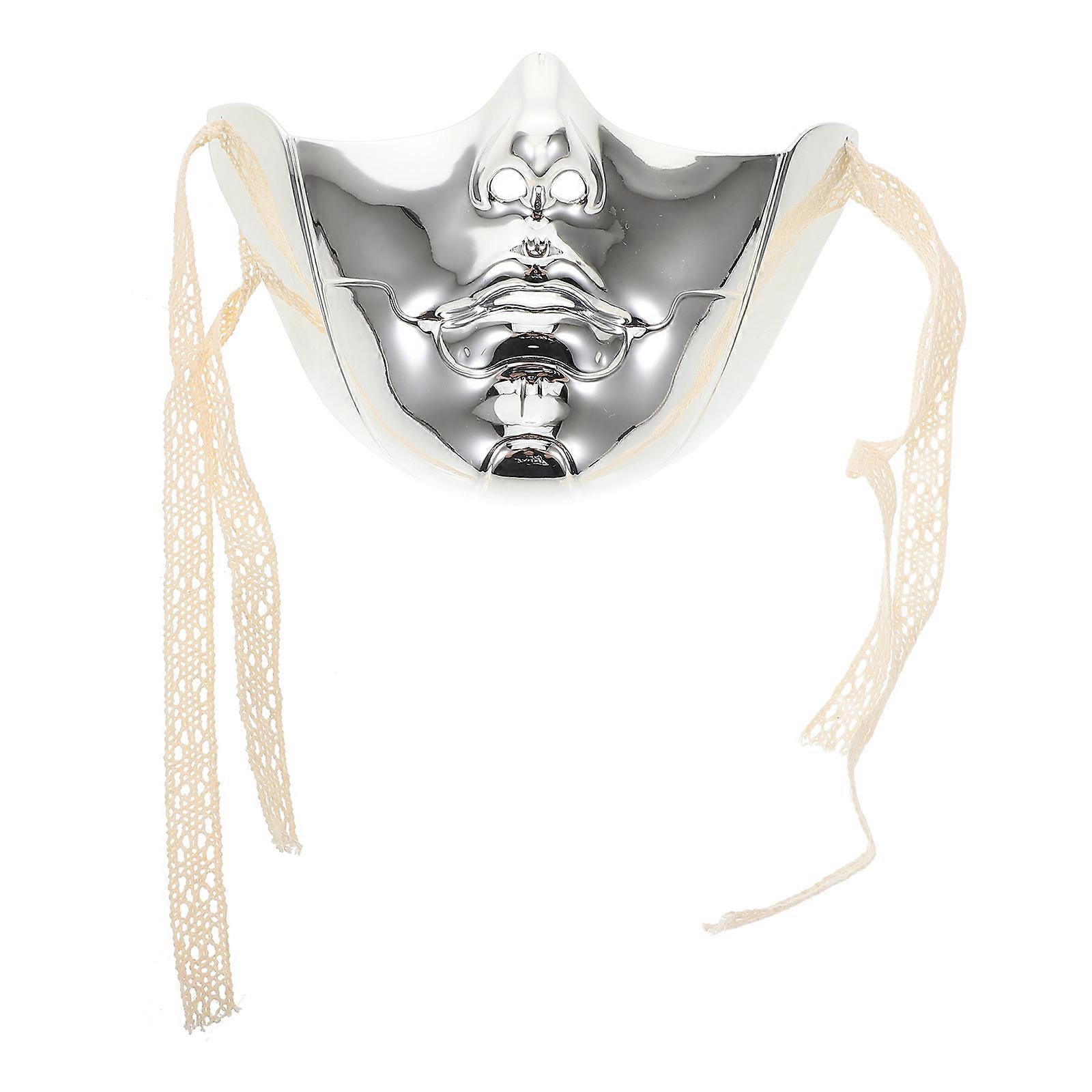 Steampunk Robot Mask Mechanical Half Face Mask for Role Playing