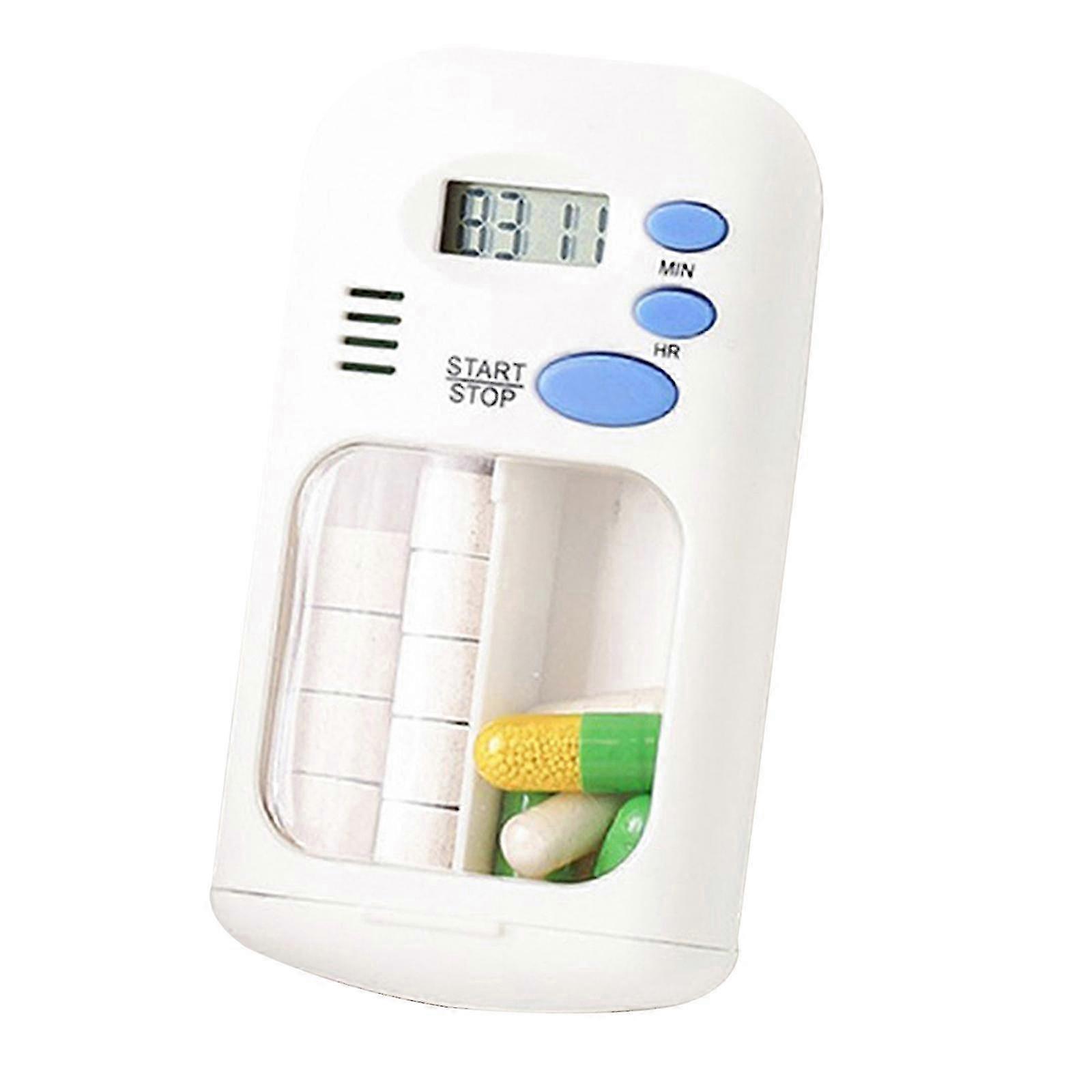 Portable Medication Box with LED Display for Precise Timing w