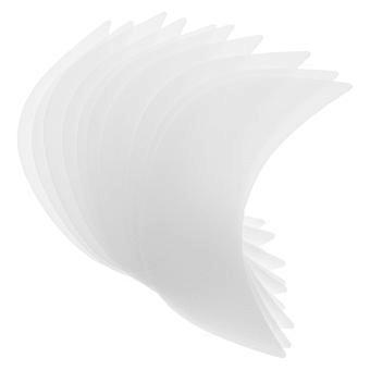 Hattebrem-erstatning 20 stk. hvitt plasttilbehør til hatter for bredere dekning