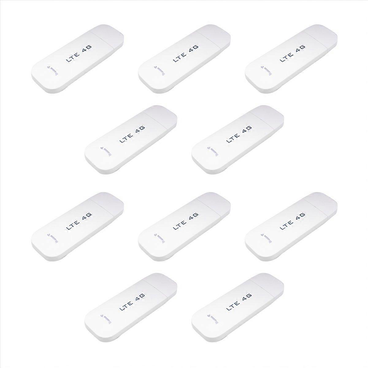 10X 4G WiFi Router USB Dongle Wireless Modem 100Mbps with SIM Card Slot Pocket Mobile WiFi for Car W