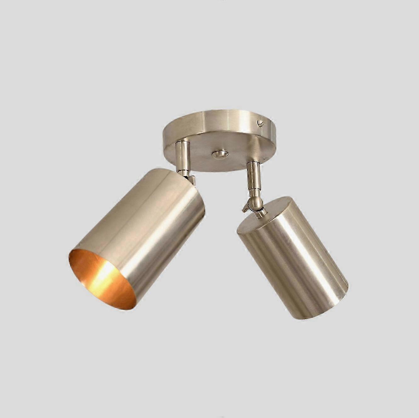 Adjustable Brass Ceiling Spotlight, Sleek And Modern Angled Design