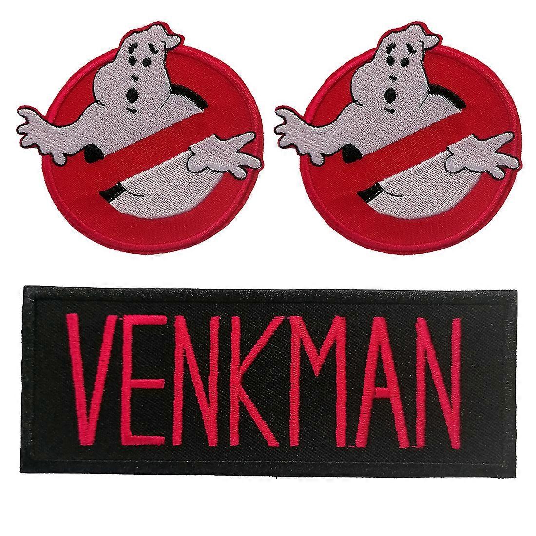 Patch / Iron-on Transfer - Ghostbusters Set of 3 Venkman Logo Movie Kids Patch