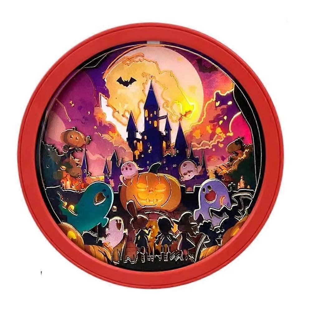 Refrigerator Magnets Vintage Halloween Garage Magnet Decal Festive Memorial Sticker for Planners Kitchen Festival Home B