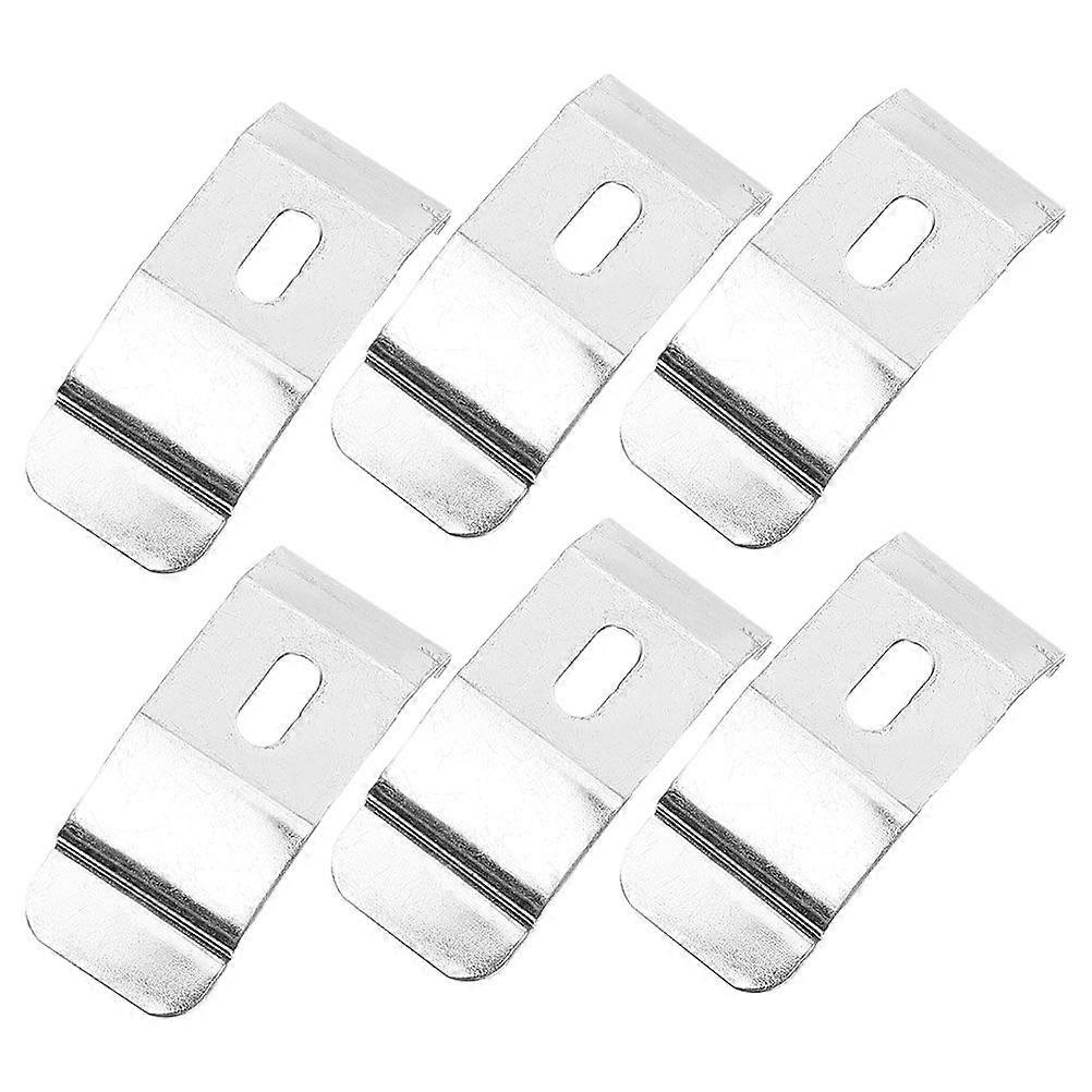 6pcs Louver Blinds Brackets Blind Mount Bracket Replacement Bracket For Blinds Vertical Blind Clips Blinds Bracket Support Curtain Installation Bracke