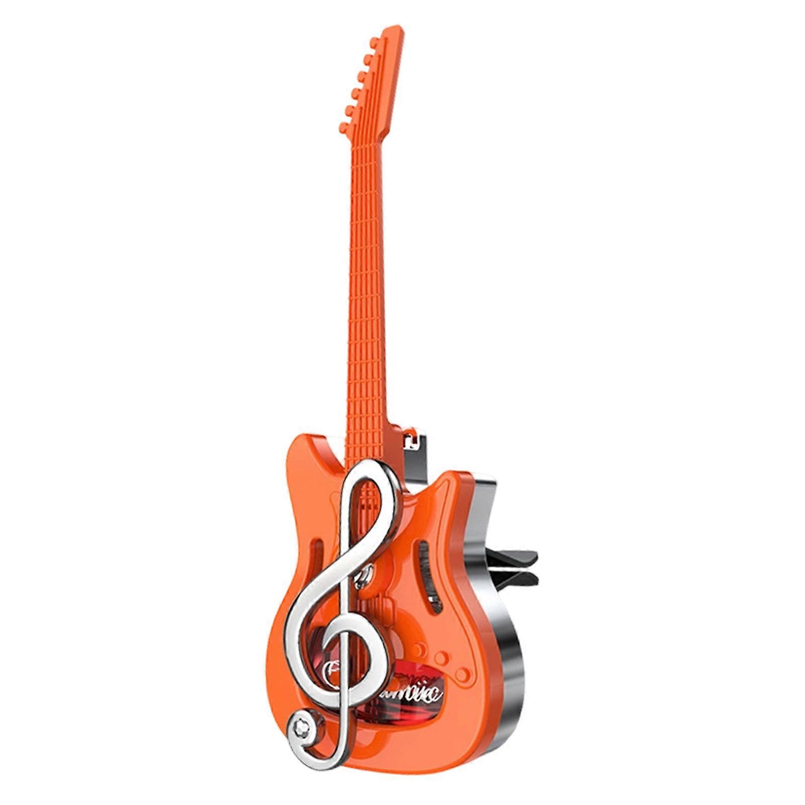 Car Vent Clip Guitar Shape With Fragrances Function For Music Enthusiasts Easy Installation Universal Compatibility Multicolor