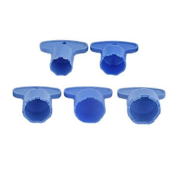 Faucet aerator removal key with 5 sizes available for easy use of cache aerators