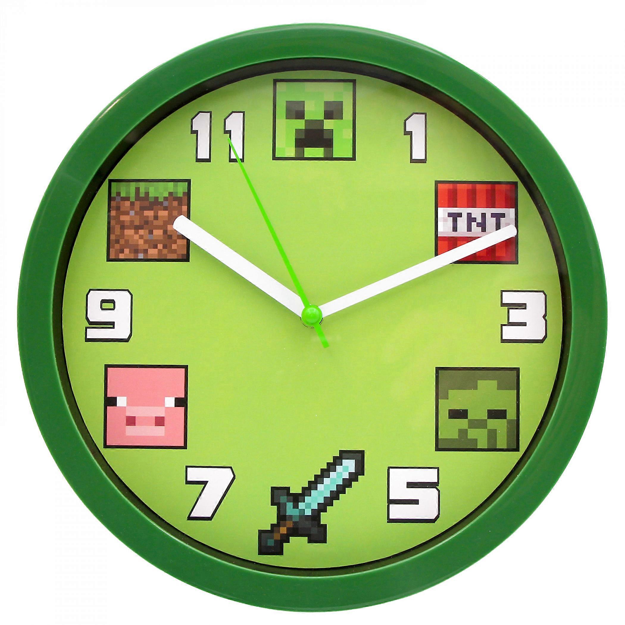 Minecraft Blocks 10" Analog Wall Clock