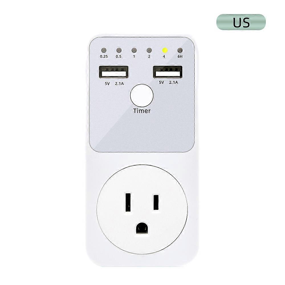 Programmable Countdown Timer Socket Electrical Intelligent 6HR Socket for comB Interface Switch with EU com UK FR Plug