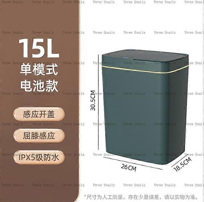 2025 New-Generation Automatic Sensor Trash Can 15L Wireless Smart Waste Bin Non-contact Electric Living Room Garbage Bin