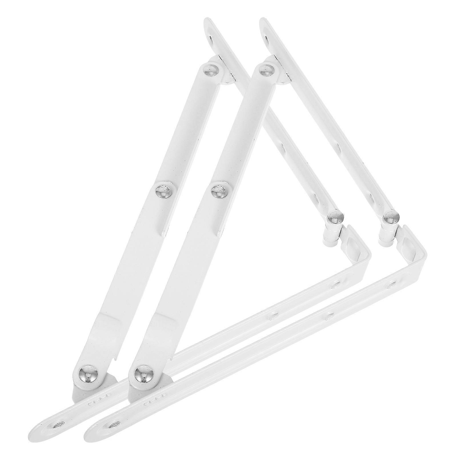Stable Iron Folding Triangle Bracket 2Pcs for Floating Shelf Support