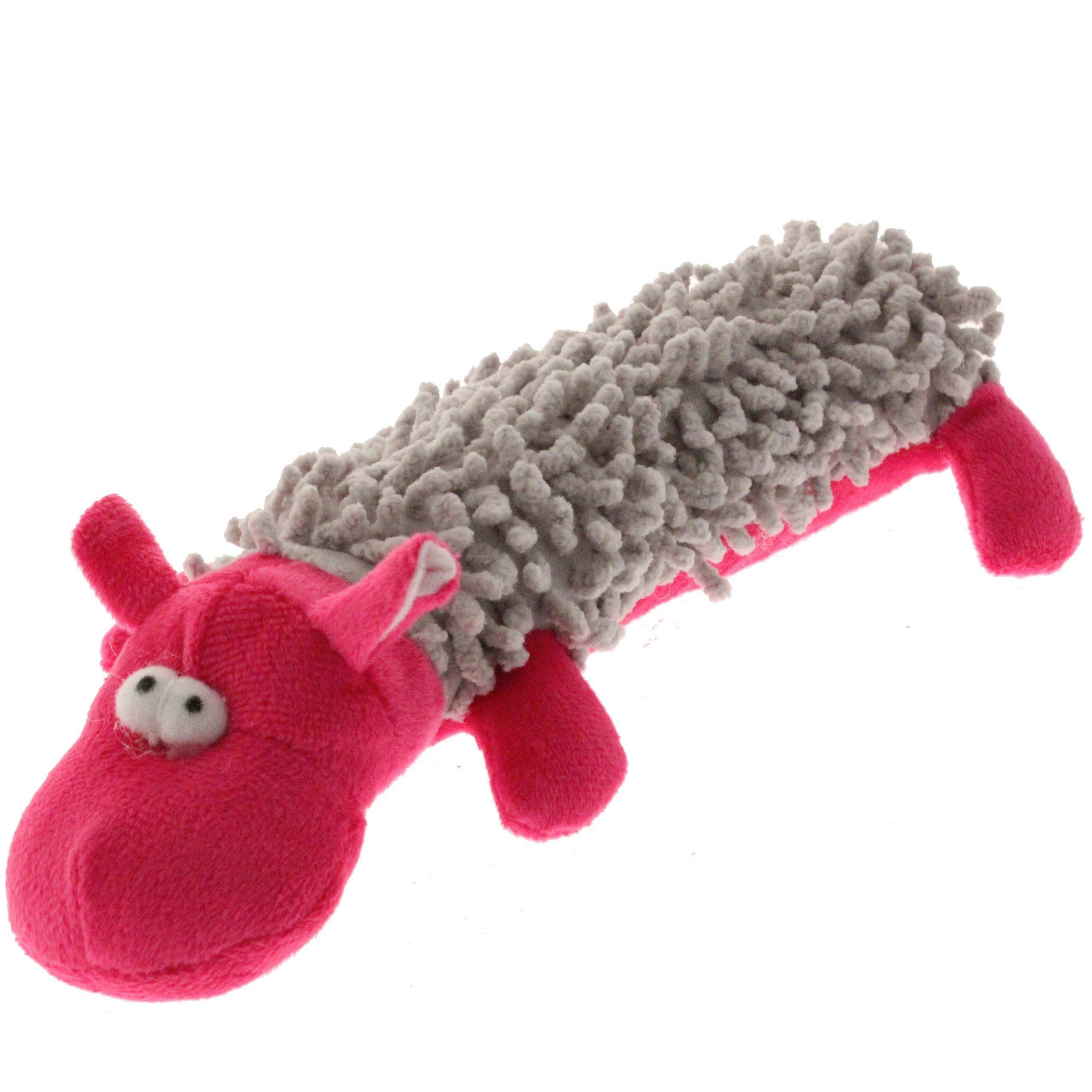 Plush Squeaky Dog Toy Hippo 25cm – Soft Chew Play Toy for Puppies and Small Dogs