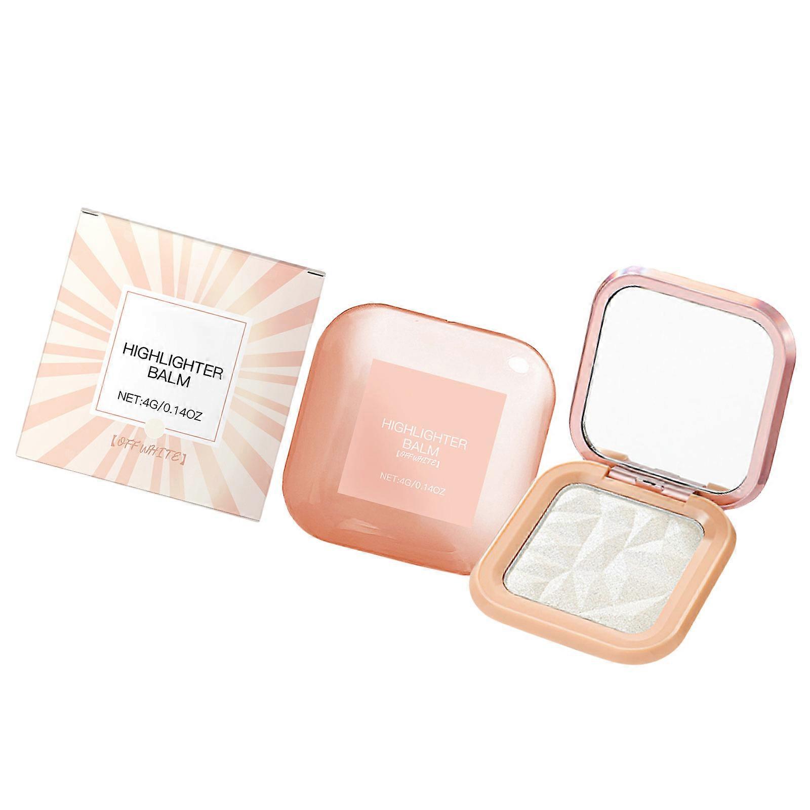 Face Highlighter Palette Glossy Face Palette Narutal Glow Finish Smooth Powder Lasting Sparkling Highlighter Makeup  OF