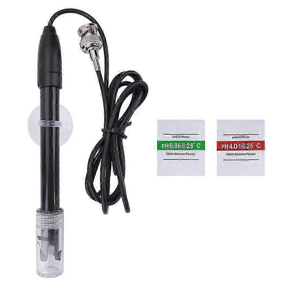 pH Replacement Probe for Aquarium, Hydroponic & Laboratory - BNC Q9 Connector pH Meter Testing Electrode