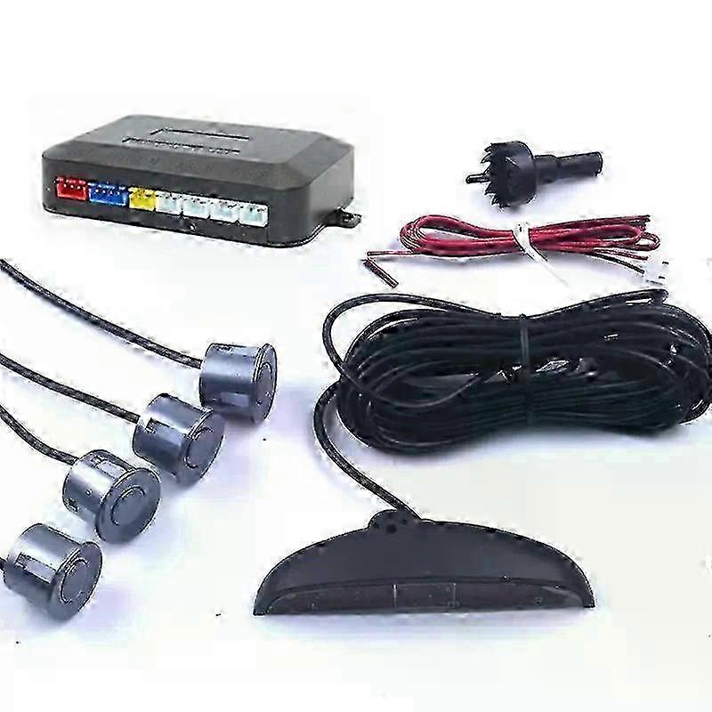 Car Parktronic LED Parking Sensor With 4 Sensors Reverse Backup Car Parking Radar Monitor Detector System 22MM Backlight Display w