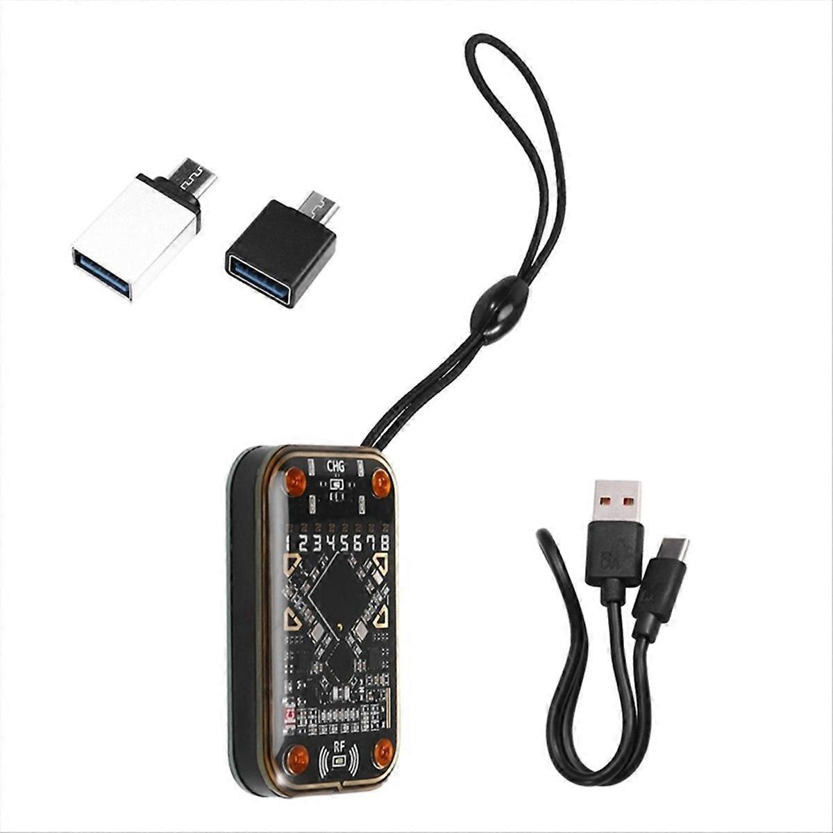 RFID Reader+2xUID/T5577 Keychain Compliant to NFC Read Writer