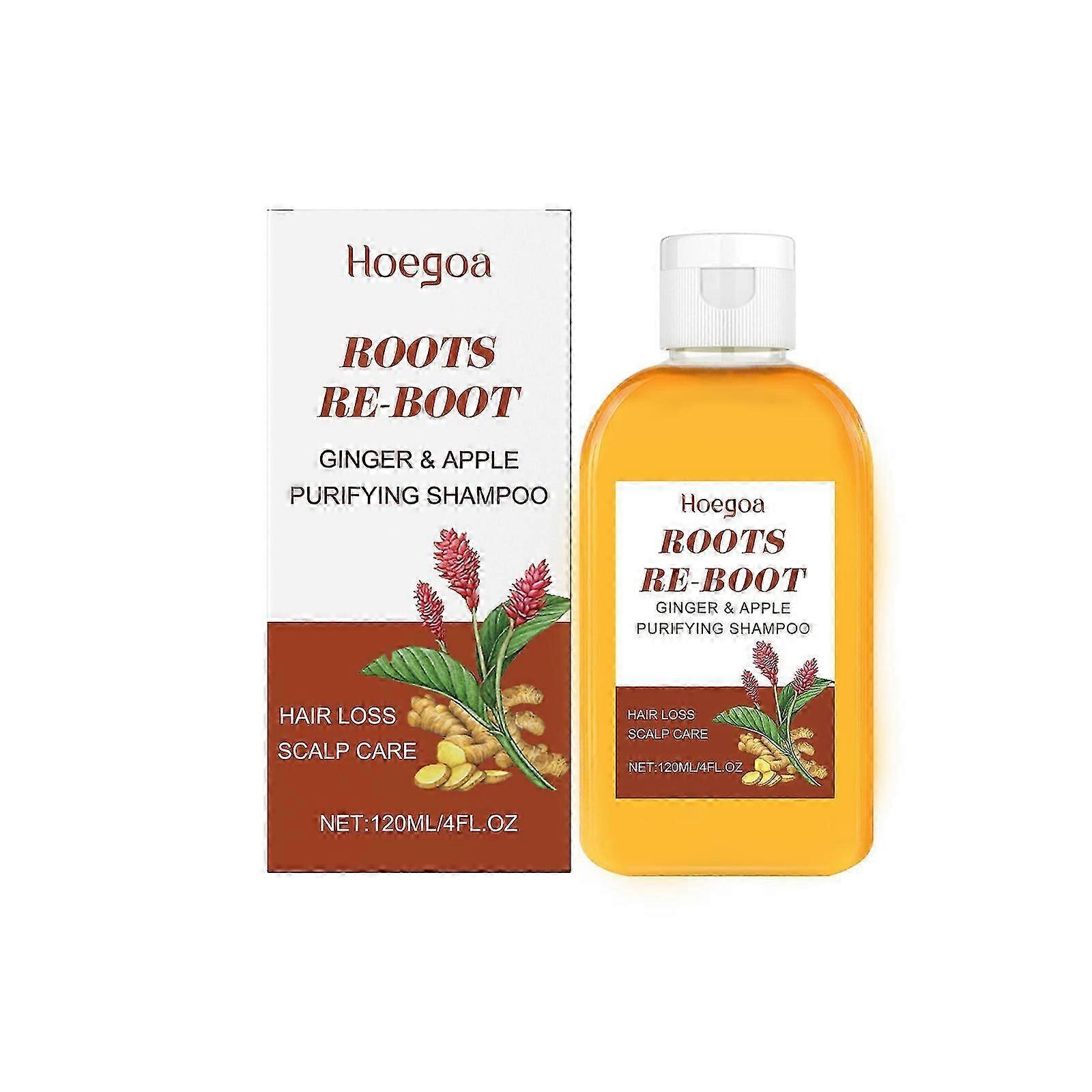 Refreshing Shampoo for Hair Loss  Soothing  Strengthening Formula with Ginger  Apple Extracts