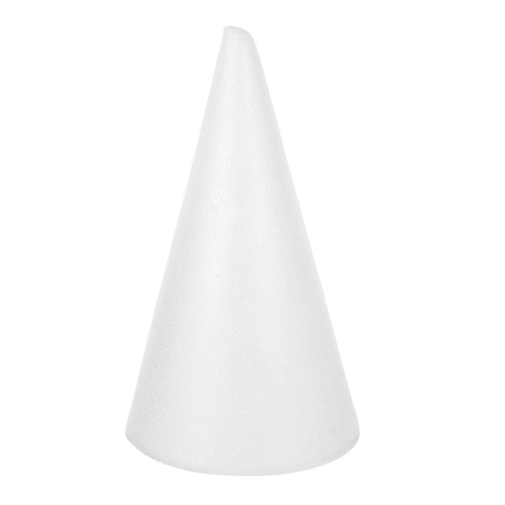 White Polystyrene Foam Cone for Decoration Craft DIY Accessory