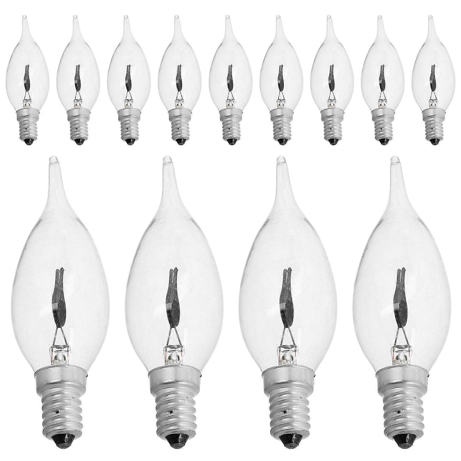 Flame Effect Candle Light Bulbs for Home Use 12Pcs Flickering Bulbs