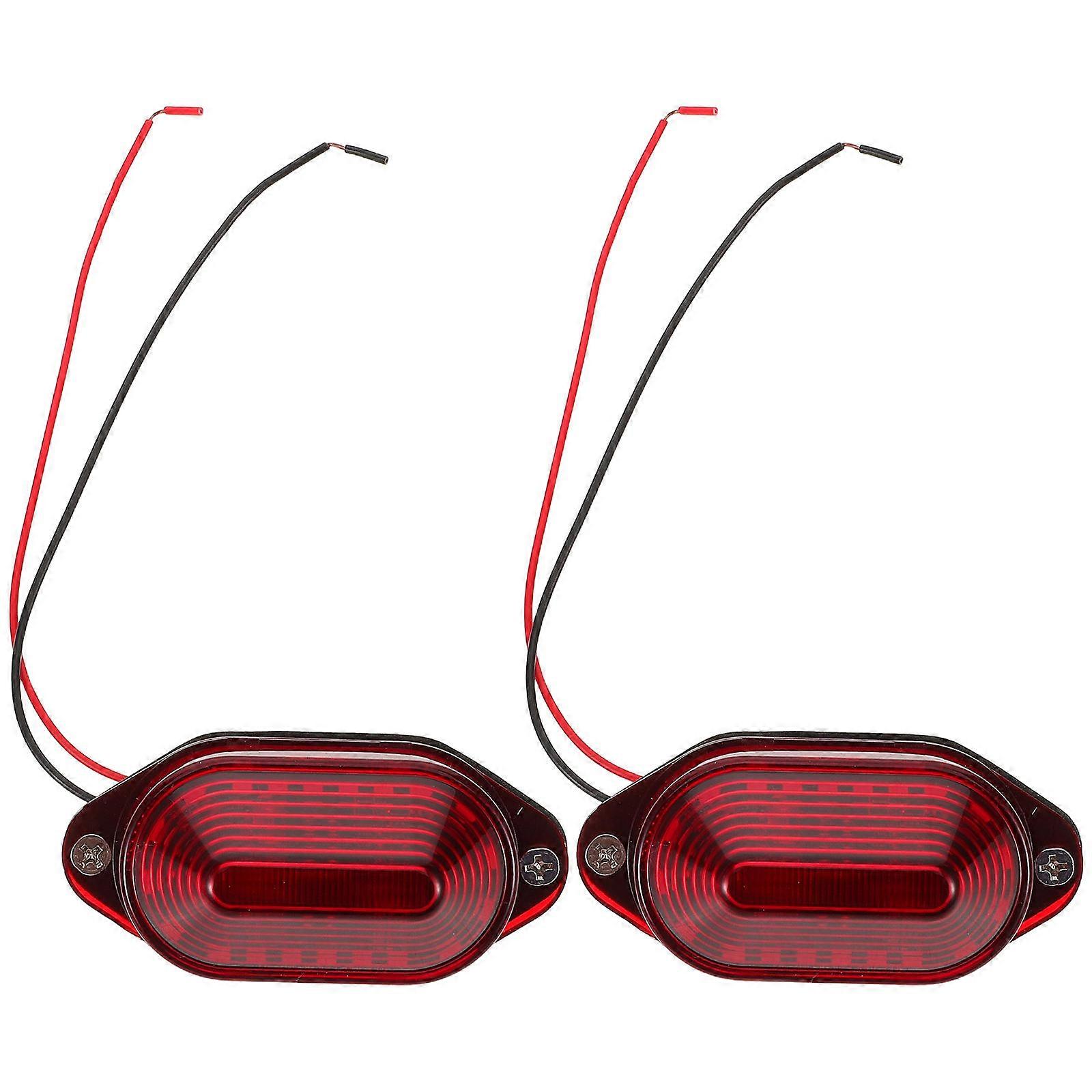 Strobe Light Warning Beacon Lights for Vehicle Safety 2Pcs Red