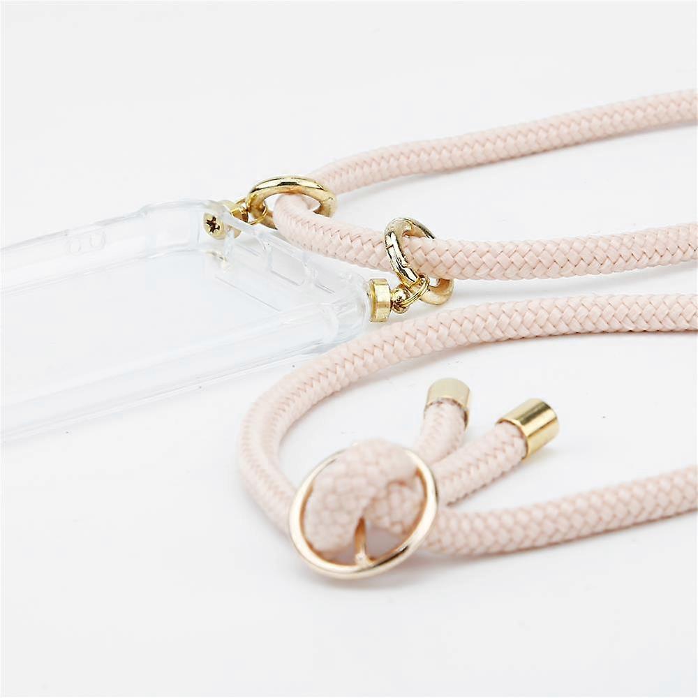 Mobile Phone Chain for Nokia 7.1 Silicone Protective Case - Cord with Golden Elements